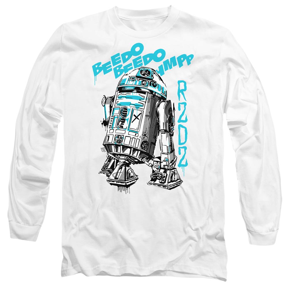 White - Front - Star Wars Unisex Adult R2-D2 T-Shirt