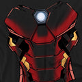 Black - Side - Iron Man Unisex Adult Costume T-Shirt