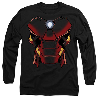Black - Front - Iron Man Unisex Adult Costume T-Shirt