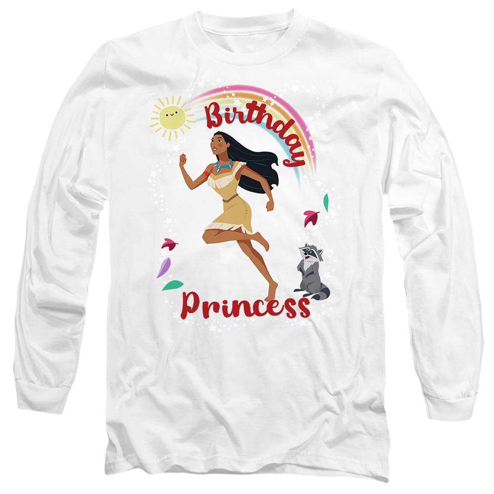 White - Front - Pocahontas Unisex Adult Birthday Princess Meeko T-Shirt