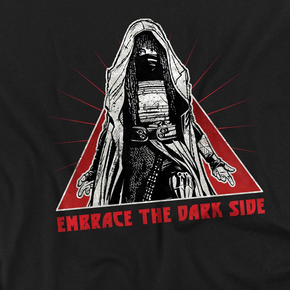 Black - Side - Star Wars: The Acolyte Unisex Adult Embrace The Dark Side Of The Force T-Shirt