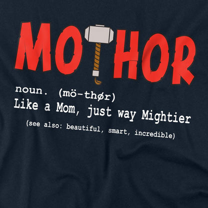 Navy - Side - Thor Unisex Adult MoTHOR T-Shirt
