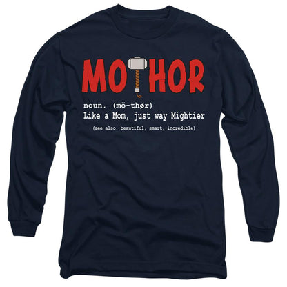 Navy - Front - Thor Unisex Adult MoTHOR T-Shirt