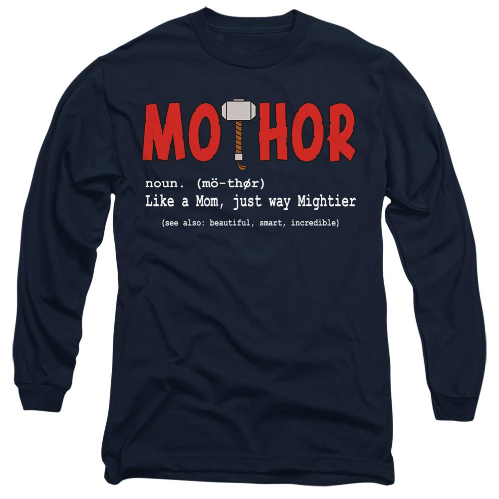 Navy - Front - Thor Unisex Adult MoTHOR T-Shirt