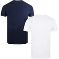 Navy-White - Back - Fender Mens Printed T-Shirt (Pack of 2)