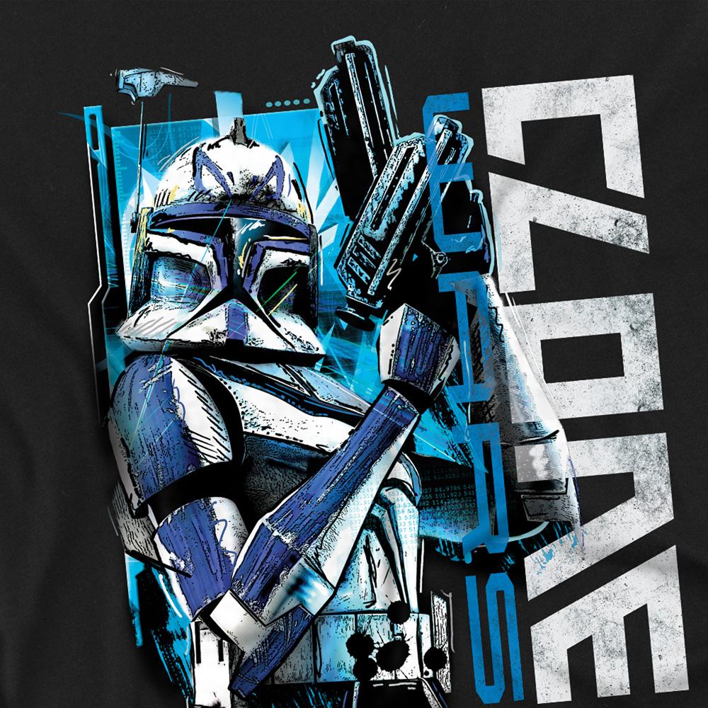 Black - Side - Star Wars Unisex Adult Clone Rex T-Shirt