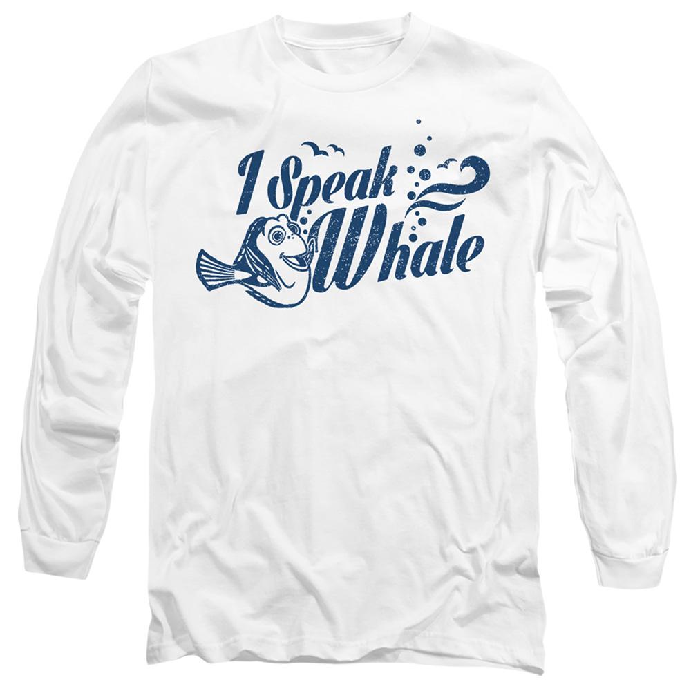 White - Front - Finding Nemo Unisex Adult I Speak Whale Dory T-Shirt