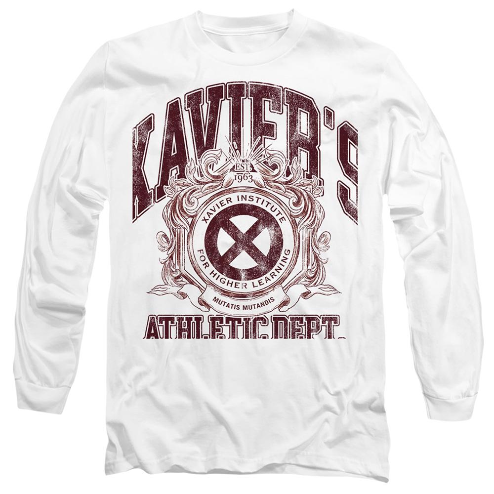 White - Front - Marvel Unisex Adult X-Men Athletic Dept Professor X T-Shirt