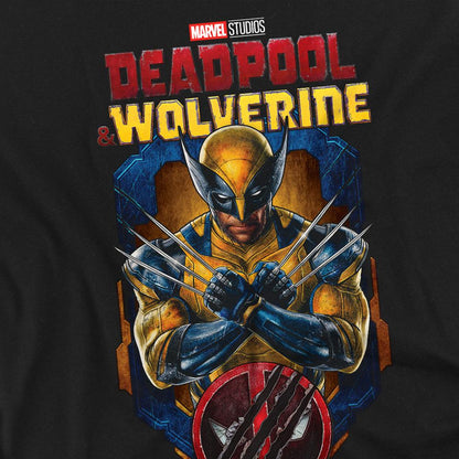 Black - Side - Deadpool & Wolverine Unisex Adult Wolverine Torn T-Shirt