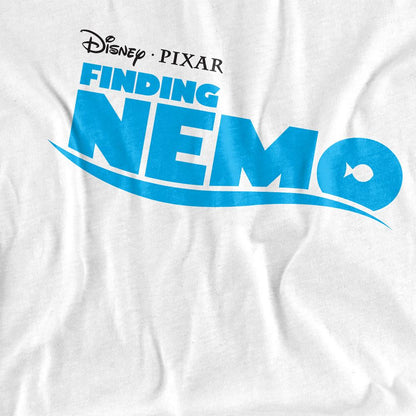 White - Side - Finding Nemo Unisex Adult Logo T-Shirt