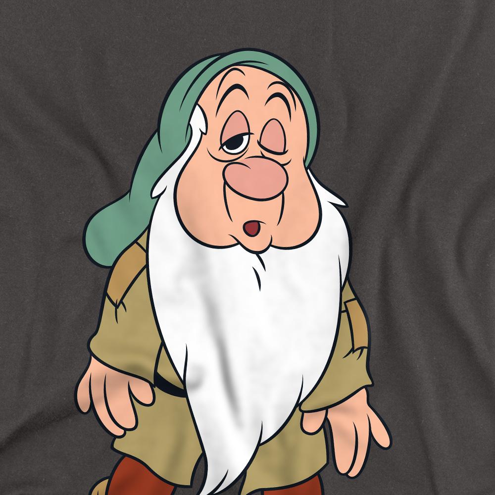 Charcoal - Side - Snow White And The Seven Dwarfs Unisex Adult Struggles Sleepy T-Shirt