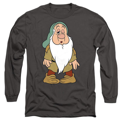 Charcoal - Front - Snow White And The Seven Dwarfs Unisex Adult Struggles Sleepy T-Shirt
