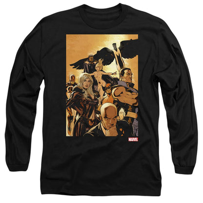 Black - Front - Marvel Unisex Adult X-Men Comic Cover Team T-Shirt