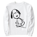 White - Front - Peanuts Mens Snoopy Long-Sleeved T-Shirt
