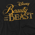 Black - Side - Beauty And The Beast Unisex Adult Logo T-Shirt