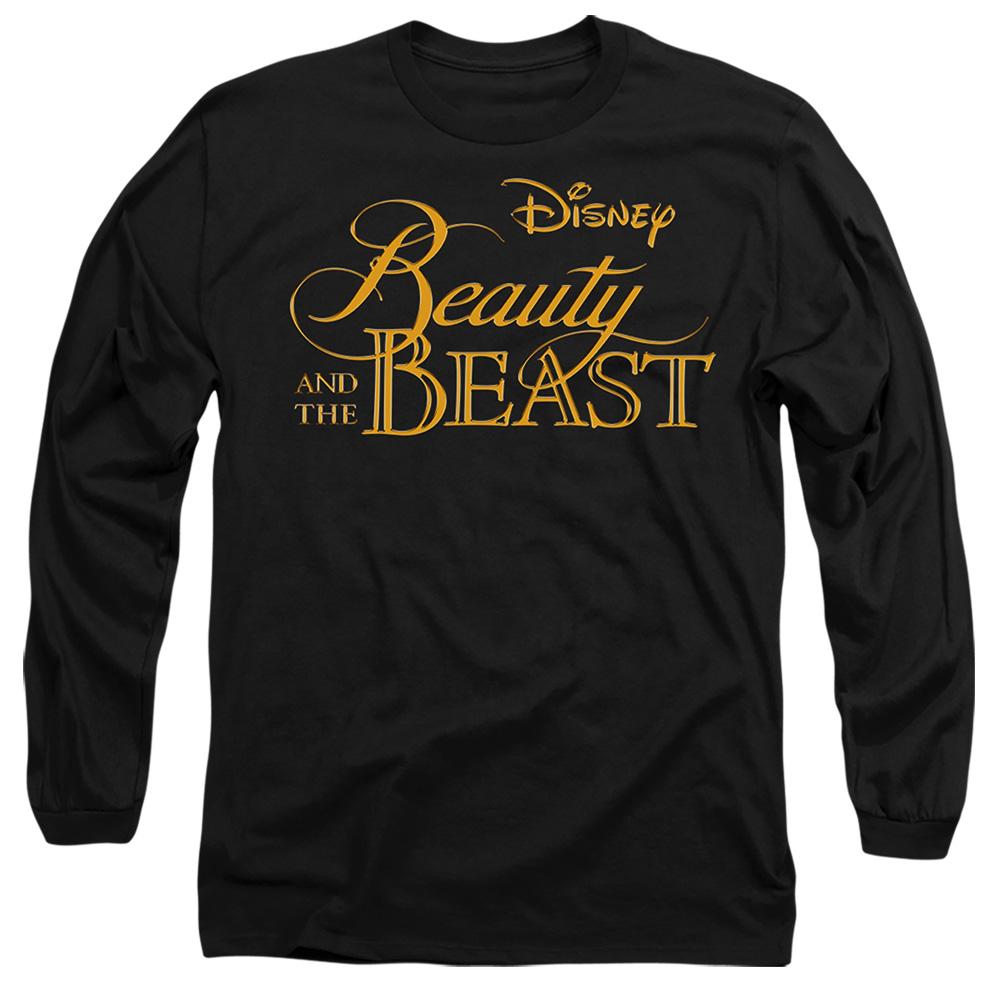 Black - Front - Beauty And The Beast Unisex Adult Logo T-Shirt