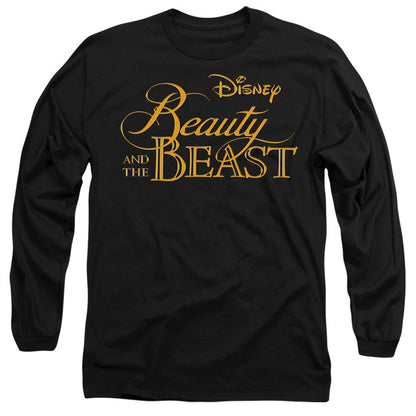 Black - Front - Beauty And The Beast Unisex Adult Logo T-Shirt