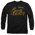 Black - Front - Beauty And The Beast Unisex Adult Logo T-Shirt