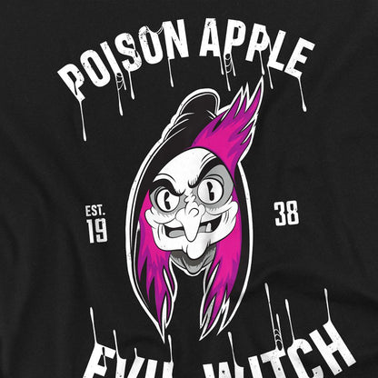 Black - Side - Snow White And The Seven Dwarfs Unisex Adult Est. 1938 Wicked Witch Poison Apple T-Shirt