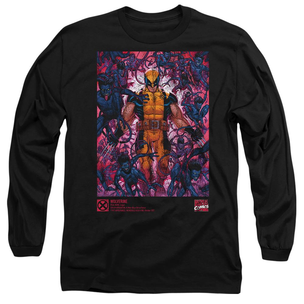 Black - Front - Marvel Unisex Adult X-Men Wolverine Nightcrawler T-Shirt
