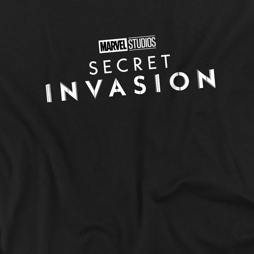 Black - Side - Marvel Unisex Adult Secret Invasion Logo T-Shirt