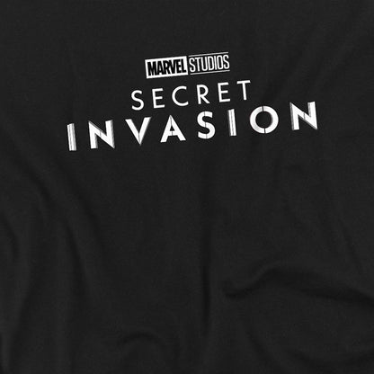 Black - Side - Marvel Unisex Adult Secret Invasion Logo T-Shirt