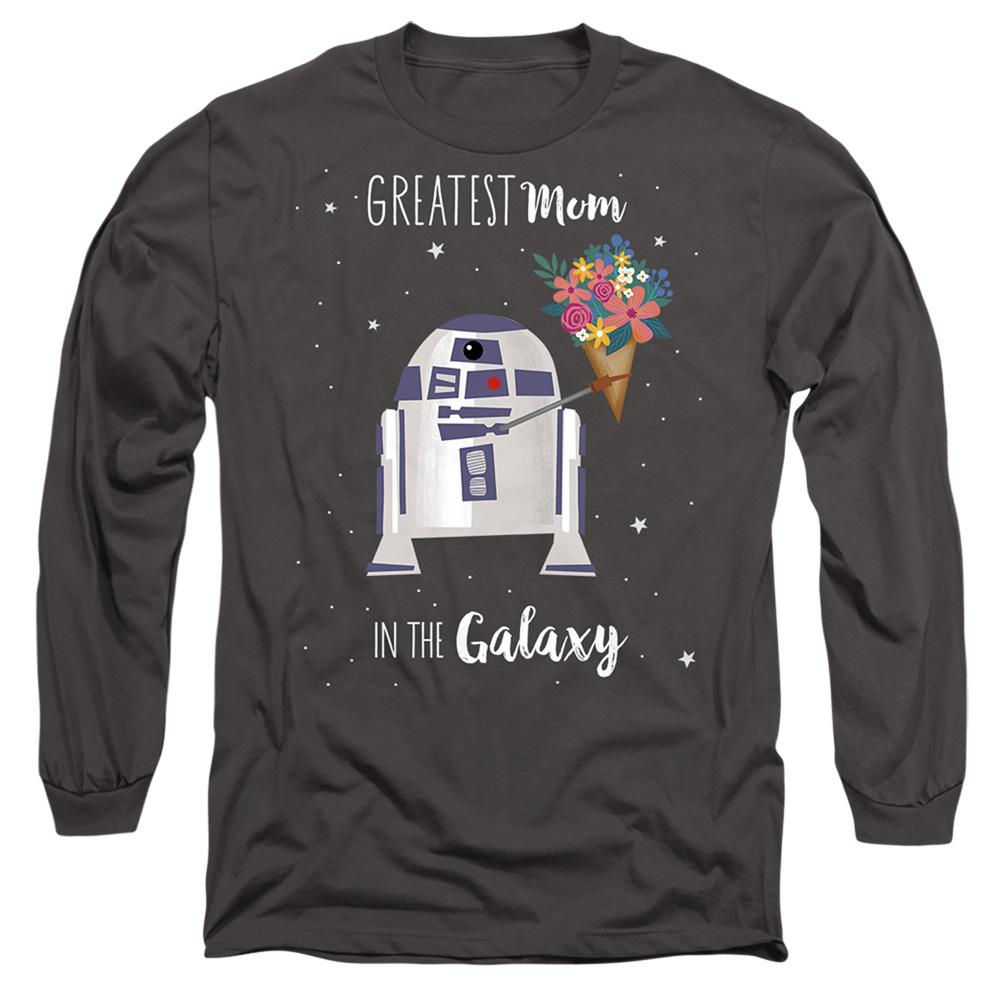 Charcoal - Front - Star Wars Unisex Adult Greatest Mom In The Galaxy Mothers Day T-Shirt