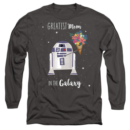 Charcoal - Front - Star Wars Unisex Adult Greatest Mom In The Galaxy Mothers Day T-Shirt