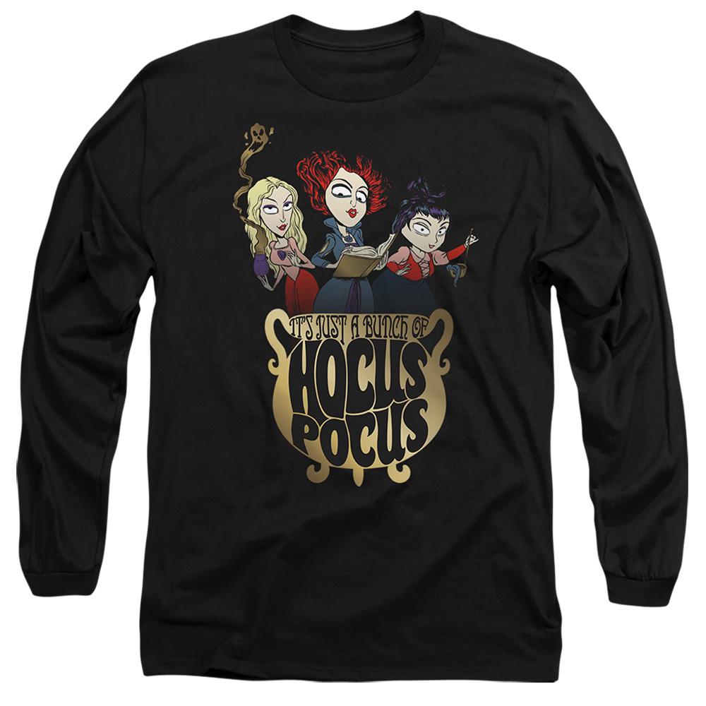 Black - Front - Hocus Pocus Unisex Adult Cooking Up A Potion Sanderson Sisters T-Shirt