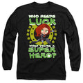 Black - Front - Black Widow Unisex Adult St Patrick´s Day Lucky Superhero St Patricks Day T-Shirt