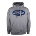 Sports Grey-Blue - Front - Ford Mens Logo Hoodie