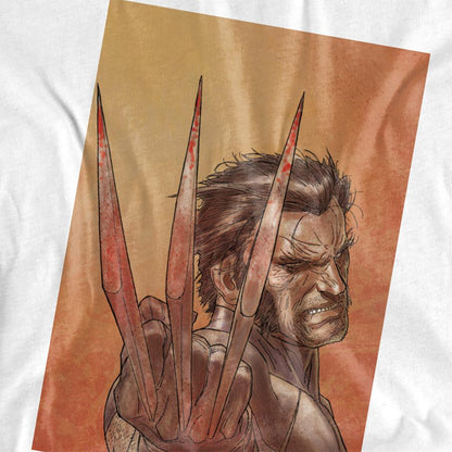 White - Side - Marvel Unisex Adult X-Men Ready Wolverine T-Shirt