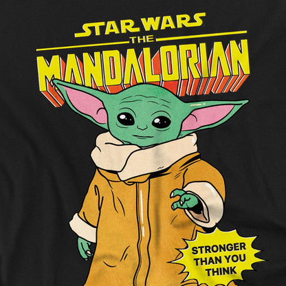 Black - Side - Star Wars Unisex Adult Strong Grogu T-Shirt