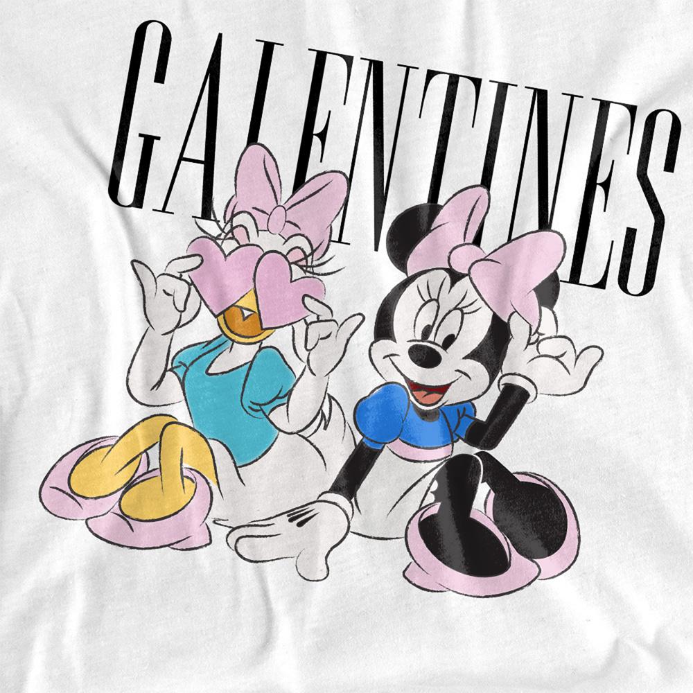 White - Side - Disney Unisex Adult Galentines Minnie Mouse Valentine`s Day T-Shirt