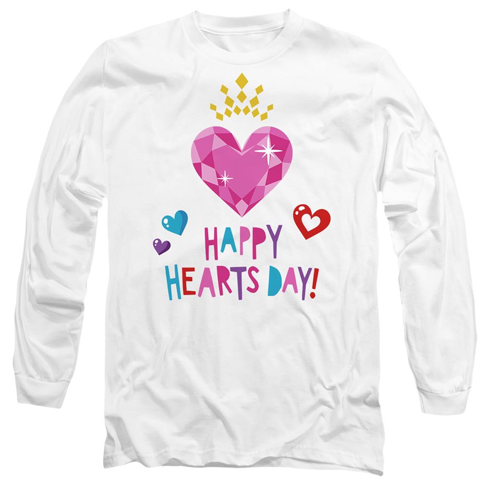 White - Front - Disney Princess Unisex Adult Happy Hearts Day Valentine`s Day T-Shirt