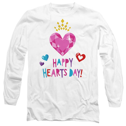 White - Front - Disney Princess Unisex Adult Happy Hearts Day Valentine`s Day T-Shirt