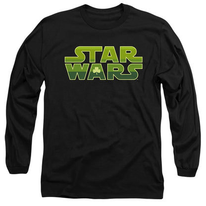 Black - Front - Star Wars Unisex Adult Logo St Patricks Day T-Shirt