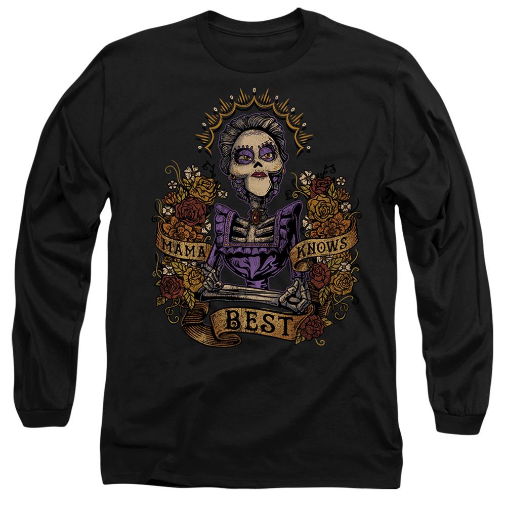 Black - Front - Coco Unisex Adult Mama Knows Best Imelda T-Shirt