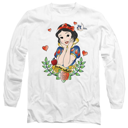 White - Front - Snow White And The Seven Dwarfs Unisex Adult Fairest Of Them All T-Shirt
