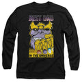 Black - Front - Avengers Unisex Adult Best Dad Thanos T-Shirt
