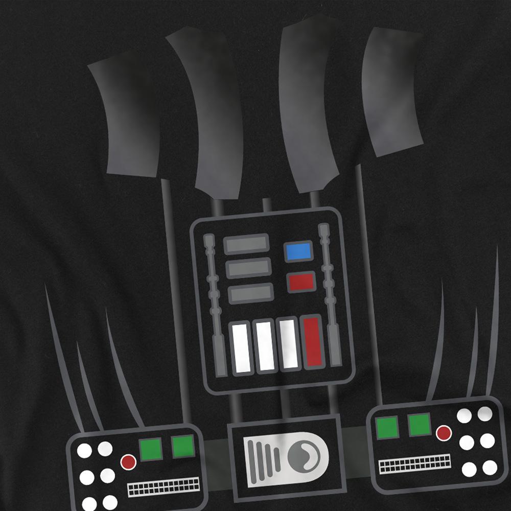 Black - Side - Star Wars Unisex Adult Darth Vader Costume T-Shirt