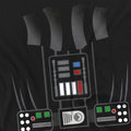 Black - Side - Star Wars Unisex Adult Darth Vader Costume T-Shirt