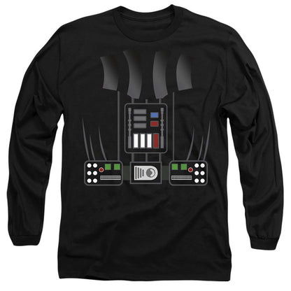 Black - Front - Star Wars Unisex Adult Darth Vader Costume T-Shirt
