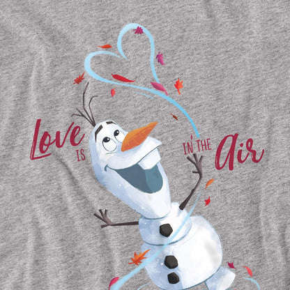 Sport Heather - Side - Frozen Unisex Adult Love Is In The Air Valentine`s Day T-Shirt