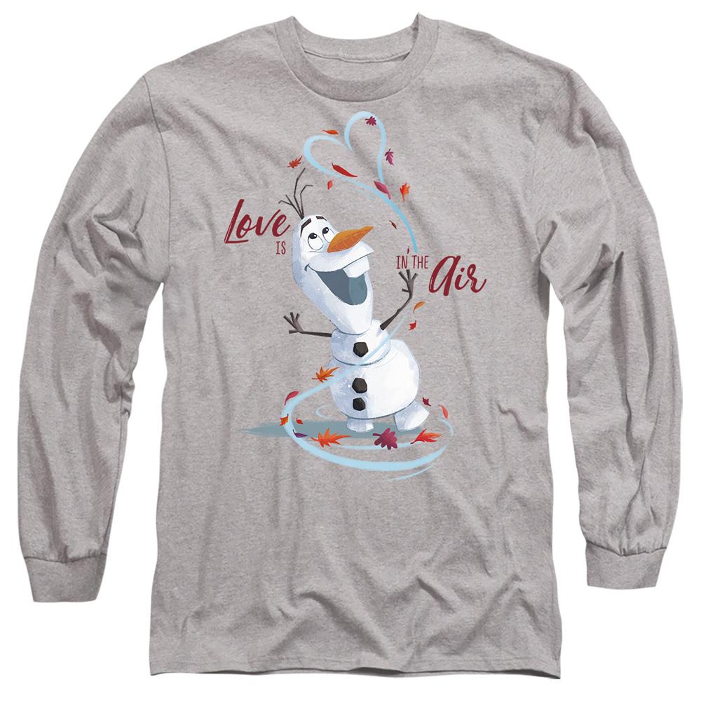 Sport Heather - Front - Frozen Unisex Adult Love Is In The Air Valentine`s Day T-Shirt