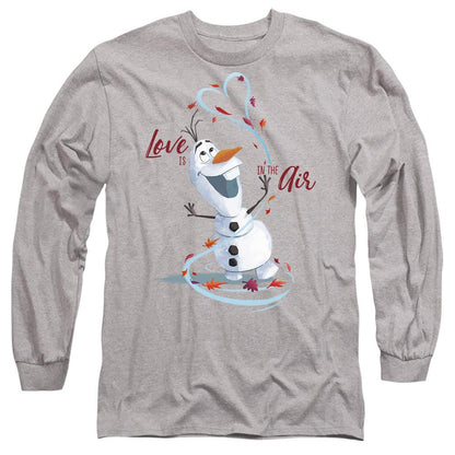 Sport Heather - Front - Frozen Unisex Adult Love Is In The Air Valentine`s Day T-Shirt