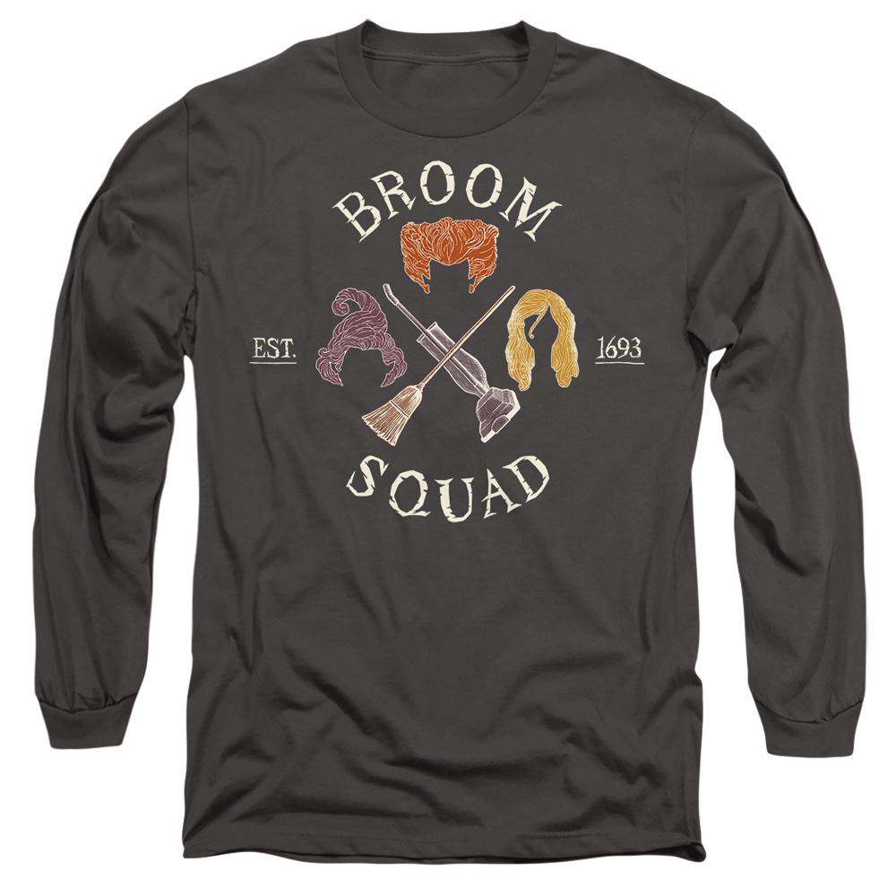 Charcoal - Front - Hocus Pocus Unisex Adult Broom Squad Sanderson Sisters T-Shirt