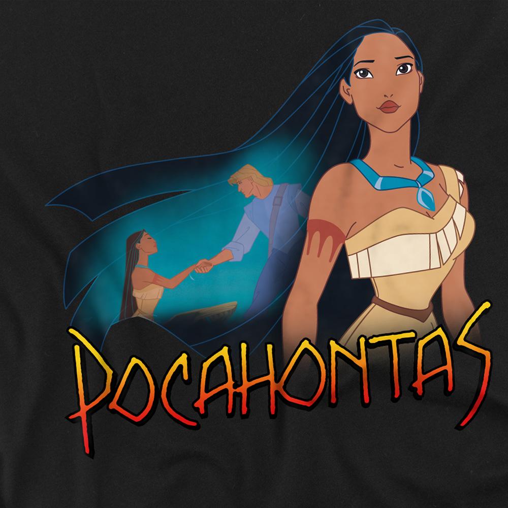 Black - Side - Pocahontas Unisex Adult John Smith Canoe T-Shirt