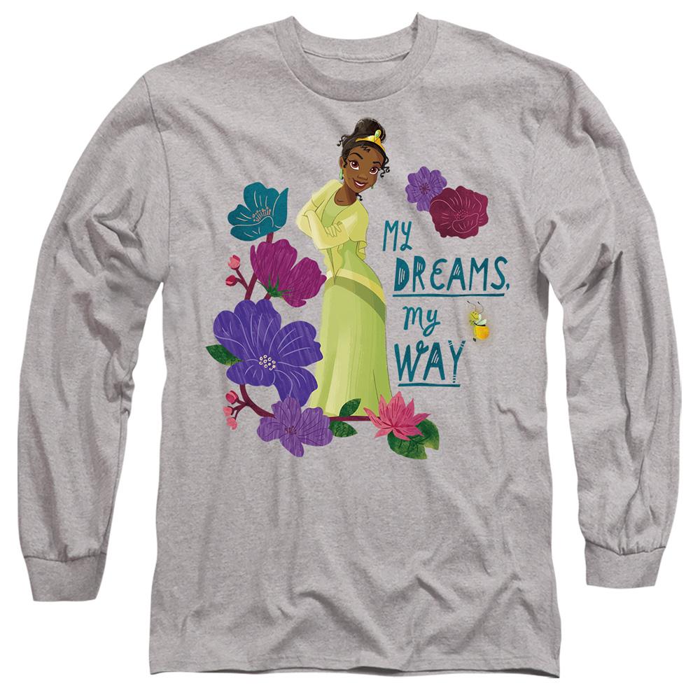 Sport Heather - Front - The Princess and the Frog Unisex Adult My Dreams, My Way Tiana T-Shirt
