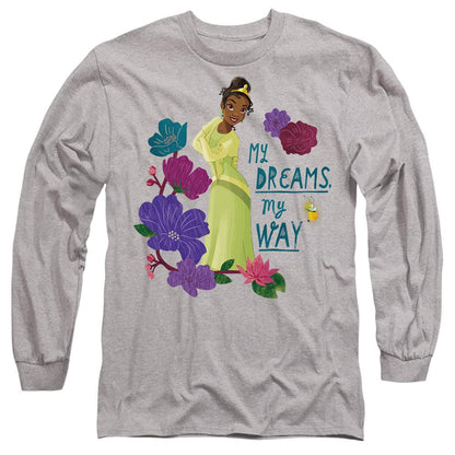 Sport Heather - Front - The Princess and the Frog Unisex Adult My Dreams, My Way Tiana T-Shirt